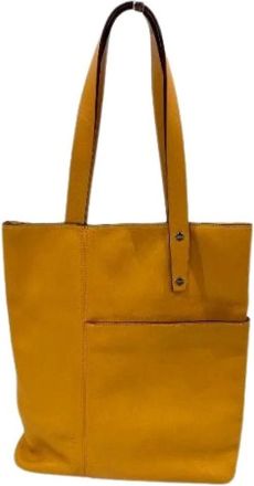 Loewe Pre-owned Tote Bags, female, Yellow, Size: ONE SIZE Pre-owned Leather Handbag