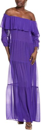 Max Mara Studio Lemma Silk Maxi Dress