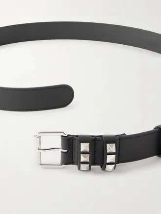 Valentino Garavani 3cm Rockstud Leather Belt