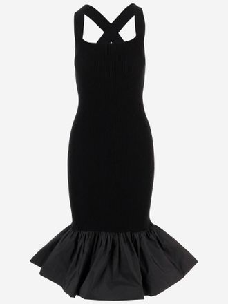 Patou Langes Kleid aus Stretch-Baumwollmischung