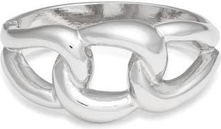 Nordstrom Inflated Chain Hinged Bracelet in Silver at Nordstrom Rack