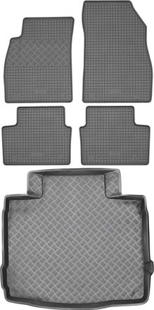 OEM Juego De Alfombrillas De Goma Para Coche Y Alfombrilla Para Maletero Para Opel Insignia A Hatchback (2008-2013)