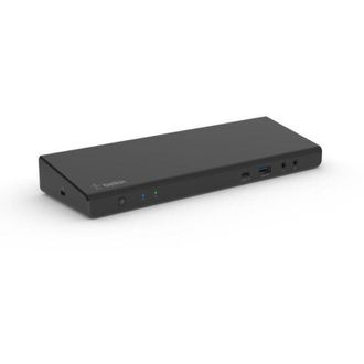 Belkin Estaci&oacute;n De Acoplamiento, Usb Hub Y Concentrador Displaylink Para Tres Pantallas Con 3 Puertos Hdmi, 2 Displayport, 1 De 3,5 Mm Para Micr&oacute;fono/altavoz