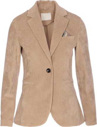 Circolo 1901 Blazer a coste con scollo a V - Toni neutri