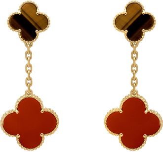 Van Cleef & Arpels Magic Alhambra Earrings 2 Motif Carnelian