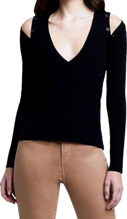 L'agence Addie Sweater In Black