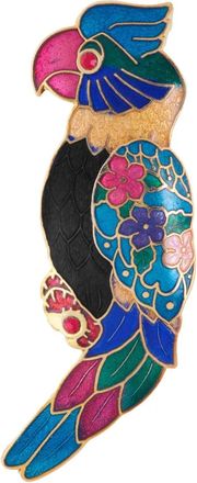 Susan Caplan Vintage 1980s parrot-shaped brooch - Gold