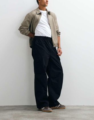 Carhartt Work in Progress Mandler pantaloni cargo baggy extra larghi neri-Nero