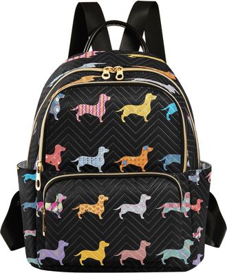 Alaza Blossom Floral Skull Women Backpack Purse Ladies Fashion Designer Shoulder Bag Travel Bag, Multicolor17, S, Daypack Backpacks