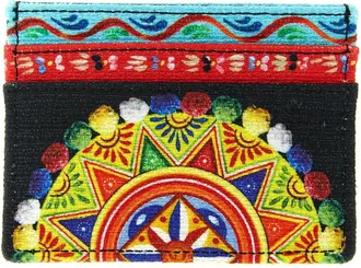 Dolce & Gabbana Womens Multicolor Cotton Cardholder Accessory