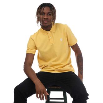 Timberland Heren Millers River Poloshirt met korte mouwen (Geel)