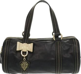 Gucci Pre-owned Vintage Lederen Handtas - Dames - Vintage Handtas - Zwart - ONE Size - Leer - Vintage