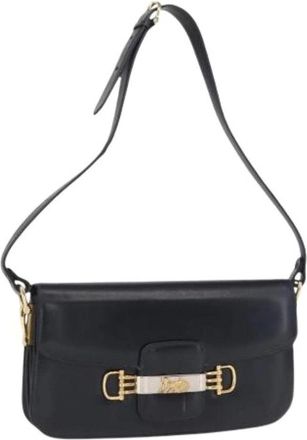 Celine Pre-owned Vintage Schoudertas - Dames - Vintage Schoudertas - Blauw - ONE Size - Leer - Vintage