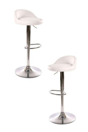 Regalos Miguel Packs Taburetes Cocina - Pack 2 Taburetes Cirkus - Blanco
