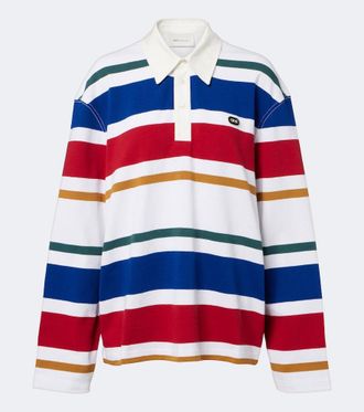 Ami Polo oversize in cotone a righe