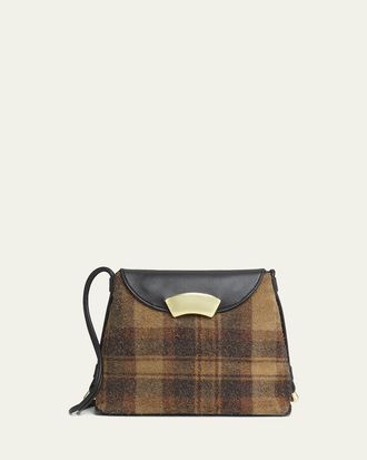 3.1 Phillip Lim ID Petite Soft Fuzzy Suede & Leather Shoulder Bag