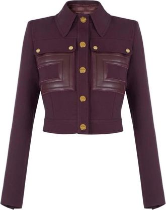 Elisabetta Franchi Dames, Jassen, Rood, Maat: XL Satijn