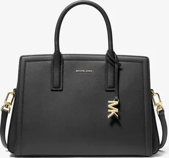 Michael Kors Laila Medium Leather Satchel