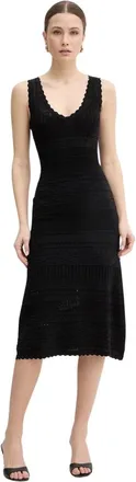 Ermanno Scervino Dames, Jurken, Zwart, Maat: L Viscose