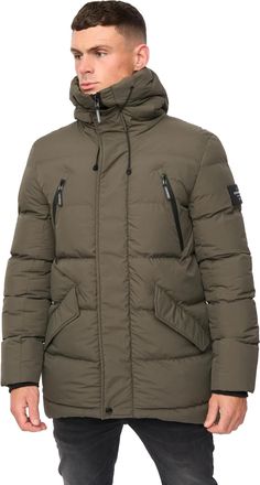 Crosshatch Mens Kaptoore Jacket (Olive) - Size X-Large