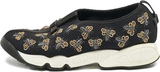 Dior Mesh sneakers met bijenprint - Zwart
