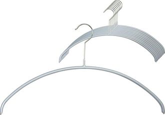 OEM Perchas Econ&oacute;micas Tipo P, Paquete De 10, Ahorran Espacio, Redondeadas, Ideales Para Camisetas Y Su&eacute;teres, Ganchos Giratorios De 360&deg;, Revestimiento A