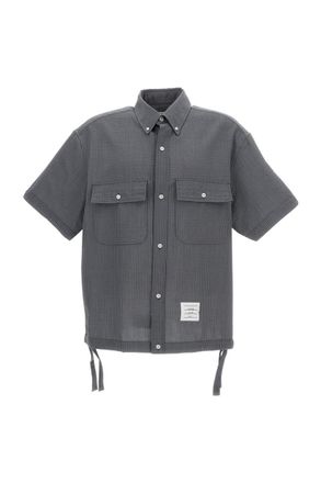 Thom Browne Dark Grey Solid Shirt