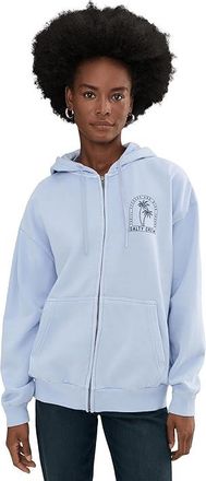 Salty Crew Archway Zip Hoodie Womens Sweatshirt Purple : LG, Cotton/Polyester