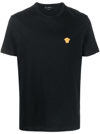 Versace Black Short-Sleeve Cotton T-Shirt