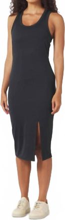 Glyder Breezy Midi Dress In Black Marble