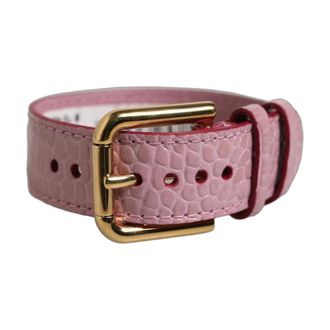 Dolce & Gabbana Cintura in Pelle Impunturata - - Accessories - Donna - Rosa - ONE SIZE