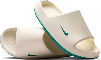 Nike Mens Calm (Miami Dolphins) NFL Slides in White | IM7335-100