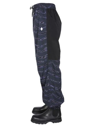 Marcelo Burlon Camouflage Print Jogging Pants - Blue