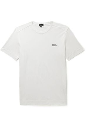 John Smedley T-Shirts, male, White, Size: XL White Crew Neck John Smedley T-Shirts, male, White, Size: XL White Crew Neck