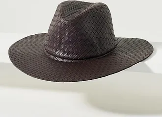 Wyeth Nyc Woven Leather Rancher Hat