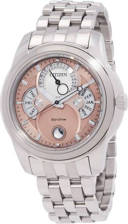 Citizen Calendrier Moon Phase Eco-Drive Salmon Dial Watch BU0080-52X