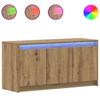 vidaXL Mueble De Tv 100 X 34 X 50 Cm Roble Artesanal Vidaxl