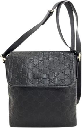 Gucci Pre-owned Cross Body Bags, female, Black, Size: ONE SIZE Pre-owned Vintage Shoulder Bag