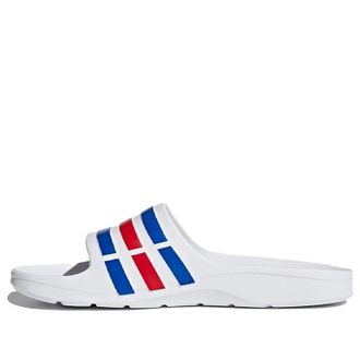adidas Duramo Slides White Blue Red U43664