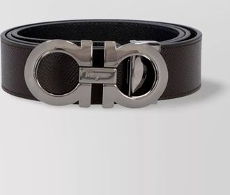 Ferragamo reversible leather belt gancini