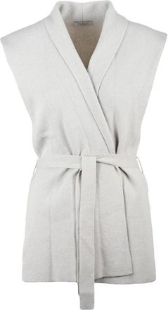 PANICALE Wool Silk Cashmere Vest - Beige