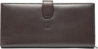 Loewe 1990s-2000s Anagram flap wallet - unisex - Lambskin - One Size - Brown