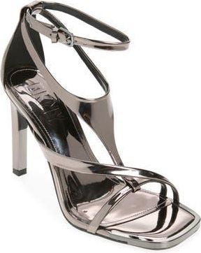DKNY Audrey Ankle Strap Sandal in Dark Gunmetal at Nordstrom Rack, Size 8.5