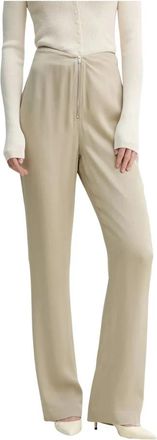 Nanushka Linett Wijde Broek - Dames - Wijde Broeken - Beige - M - Broeken