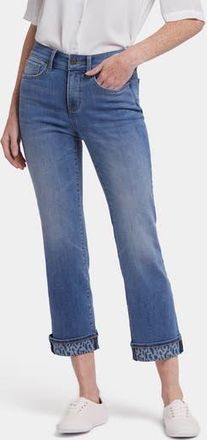 NYDJ Marilyn High Waist Printed Cuff Ankle Jeans in Barcelona Breeze at Nordstrom Rack, Size 14