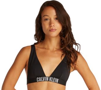 Calvin Klein Womens Bralette Bikini Top with Removable Padding, Black (Pvh Black), M