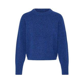 b.young Byomea Crew Trui - Dames - Truien - Blauw - Maat: XS Wol