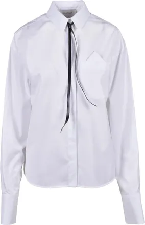 Sportmax Overhemden, Dames, Wit, S, Katoen, Gesso Shirt