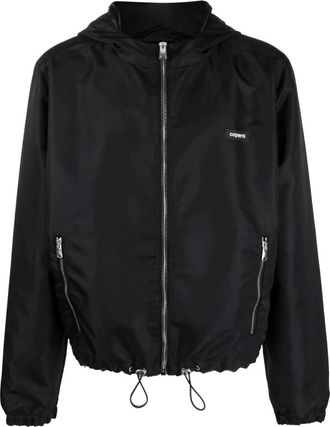 Coperni Zwarte Zipped Blouson Jas - Dames - Zomerjassen - Zwart - M - Nylon - Jassen