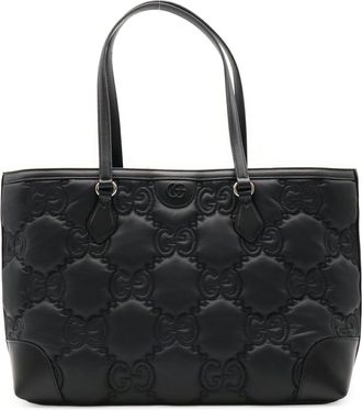 Gucci Black Nylon Shoulder Bag Tote Bag (Pre-Owned)